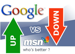 Google vs MSN - Which one is better Google or MSN