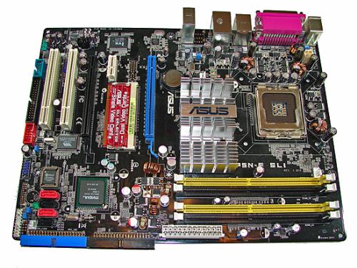 asus p5n-e sli - The PCI Express and PCI slot arrangements are designed with multiple graphics card operation in mind, but this layout will mean the loss of a PCI slot if dual slot video cards are utilized. Like the original nForce4 SLI boards, this board requires the use of a paddle card to enable dual video cards.