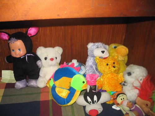 stuffed toys - They are so cute. These are stuffed toys. My collection. It is composed some teddy bears, dolls, animal stuffed toys and many more.