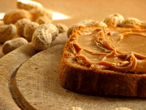 peanut butter sandwich - try for it. it's YUMMY!!