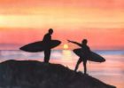 Surfing - When a swell runs along a slope, it continues to peel for as long as that configuration lasts. When swell wraps into a bay or around an island, the breaking wave gradually diminishes in size, as the wave front becomes stretched by diffraction.