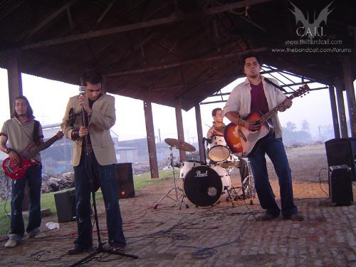 the band CALL.. - here is another pic from CALL's new song 'Laree Chotee' video.. which they sang for an indian movie '1:40 ki last local'..
