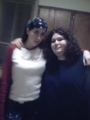 me and amber - me and kerrys sister amber looking ghetto fabulous, lol.