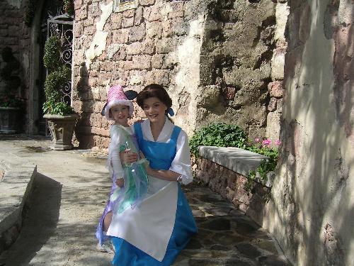 Belle - Belle from beauty and the beast in her blue dress, before she becomes a princess. Disney World 2006.