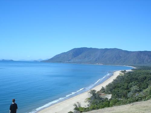 Ellis Beach - Ellis Beach, Far North Queensland, Australia, with the islands in the background. This photo was taken from the roadside - driving from Cairns to Mossman.