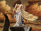 do you think angels really have wings? - why are there no man-made angel pictures without wings?