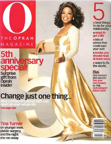 Oprah winfrey - cover of O magazine