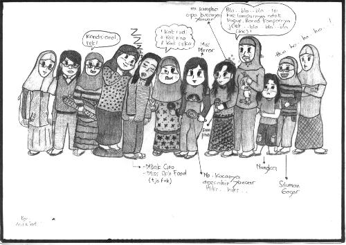 my friends (ilustrated) - Here is me and my friends ilustrated pics, guest which one is me
