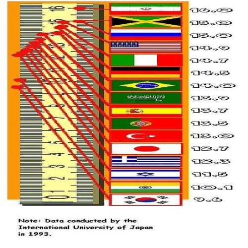 male o meter - Is this data accurate? Do Iranians really have the biggest ones in the world? Do Koreans have the smallest?