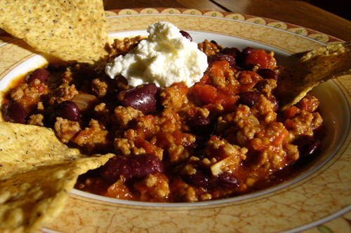 Bowl of Chili - mmmm hot and spicey