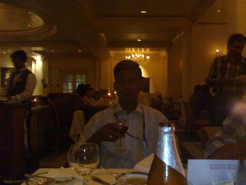In dinner - This is a dinner in park shertan