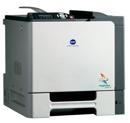 Konica Minolta Magicolor 5430DL - this printer is one of the heaviest and bulkiest At a whopping 92.4 pounds (42 kg). the Magicolor 5430DL at a respectable 14.2 ppm with office documents. he Magicolor 5430DL is for people who need speed more than quality and want an economical model with a network port. Its bulk and noise level make it unsuited to home users.