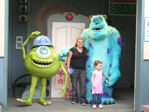 monsters inc - sully and mike, the monsters from monsters inc. Disney World 2006