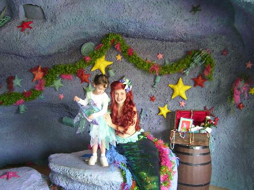 ariel - The little mermaid, Ariel, in Ariel's grotto at Disney World. 2006.