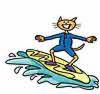 Surfing - Surfing, like all water sports, has the obvious inherent danger of drowning, however this danger can be higher than in other water sports. When surfing, a surfer should not assume that they will always have their board to keep them buoyant - the leg rope could break or fall off some other way, and the board could become separated from the surfer by unpredictable wave crashes. A surfer needs to be confident that he/she can safely swim back to the beach unaided without his/her board. However, even if a surfer is confident in their swimming ability, there is always the possibility that the surfer could become unconscious through a head collision with another surfer, their own board, or rocks, reefs, or hard sand on the bottom of the water, in which case they won't be able to swim at all. This is why it's also important to surf with others you know, or at least have someone watching out for you from the beach. Sharks are also a danger for surfers, with attacks reported from surfers every year. There are many different surfboard sizes, shapes, and designs in use today. Modern longboards, generally 9 to 10 feet in length, are reminiscent of the earliest surfboards, but now benefit from all the modern innovations of surfboard shaping and fin design.