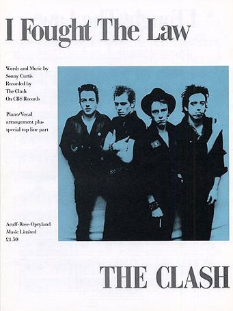 the clash - a photo of the clash while promoting the single ' i fought the law'. a rebel rousing song which shows the clash in their finest light.