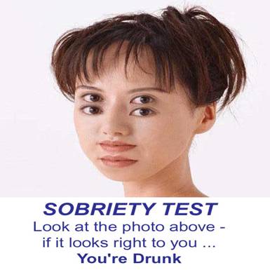 sobriety test - Loot at this photo... if it looks right to u.. u were drunk..