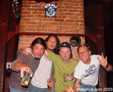 Drunk - The band partying and having fun.one of their lighter sides.