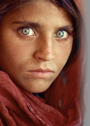 the terror  - national geographical afghan lady