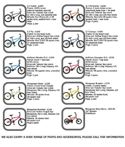 GT Bycicles - This is my favourite brand. Maybe I should get the bottom right one. ;)