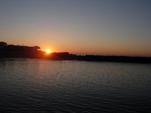sunrise - This is the sunrise over the jetty near my house.