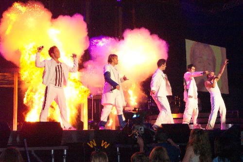 Westlife Concert -   Westlife concert at the national exhibition center arena in Birmingham, UK.