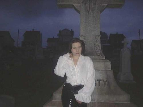 vampire girl - brother took my picture as i was all vamped out