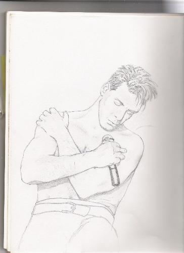 Rammstein - this is the lead singer of rammstein i drew