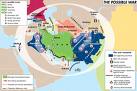 America Iran World Map - This is the map showing the war map between america and iran