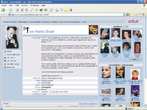 orkut - This is how a profile of a user looks like in orkut.This community connects people from different places but users dont earn anything here.