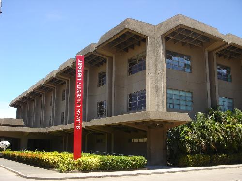 Silliman University Library - 5 stories with lots and lots of books.. its a library after all! lol