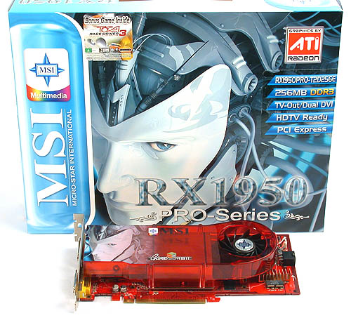 msi rx1950pro-t2d256e - MSI RX1950PRO-T2D256E (Radeon X1950 PRO 256MB), the key adoption factor will be Windows Vista and DirectX 10 games, The other constant in this changing environment is the cost of these new gadgets, You can bet that they won't be cheap when launched.
