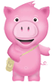 Curly - Pigsback - Curly, the Pigsback.com pig.
