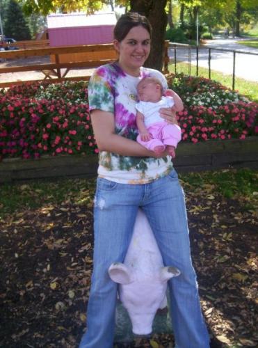 Mommy and baby at the zoo - Me and my daughter at the zoo.