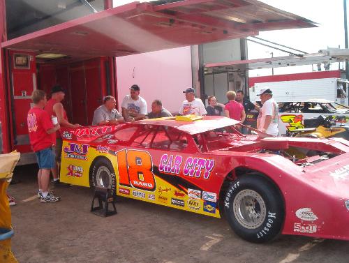 tri city speed way - this photo was taken of one of the best dirt track racers, Shannon babe
