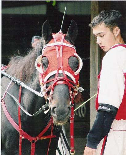 handsome horse - i love this picture. it is of my brother and one of his horses he lives in kentucky and trains horses