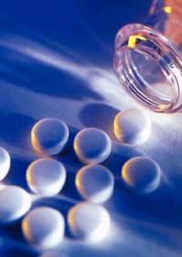 Paracetamol - antipyretic and analgesic  - The recommended adult single dose of paracetamol is two standard 500 mg tablets. Research shows that the common threshold for liver damage to occur from a single paracetamol overdose is 15 gms (30 tablets) although standard hospital guidelines allow an extra safety margin and assume liver damage could occur at a single overdose of 24 standard tablets or 150 mg/kg body weight, whichever is the smaller.  The overdose threshold may be lowered in a person  taking certain prescription medicines, or a person who is an alcoholic or is seriously undernourished. If the overdose is spread over a period of time the threshold may be higher, as the initial paracetamol dose is effectively metabolised. (The recommended maximum dose in a 24 hour period is 4g or 8 tablets).