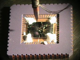 computer semiconductor chip - geforce graphic accelerator chip