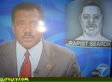 rapist search - this is not his day