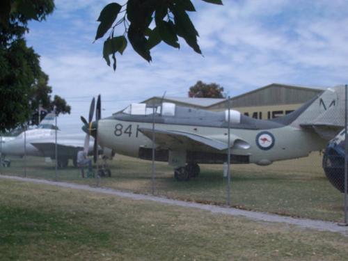 Fairey gannet anti submarine aircraft - This is a Fairey Gannet carrier based anti submarine aircraft from the 1960's and 70's.  It has a unique twin propeller set up with the prop at the front spinning the other direction from the prop at the rear, or contra rotating propeller.
