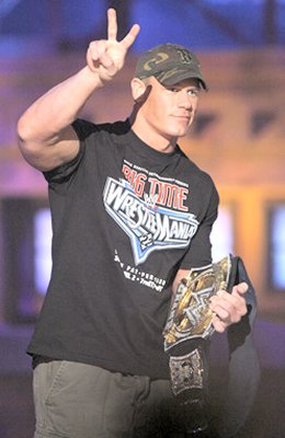 John Cena - The current WWE champion made his debut by taking on Kurt Angle.