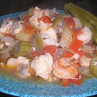 valentine's day recipe - Shrimp and catfish gumbo. you can replace catfish with other seafood, the ingredients work with any seafood. add oyster sauce if you like.