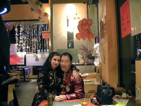 hubby and i - rejoicing life together..