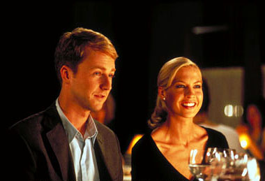 Keeping the faith - Edward Norton and,Jenna Elfman in Keeping the faith.