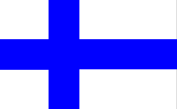 Suomi - Official flag of Finland.