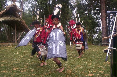 culture - a warrior dance of a beautiful tribe called Ao(nagas)