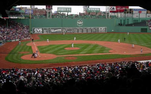 The Green Monster at Fenway Park, Boston, MA - Wow, how amazing it would be to see big Papi land one over and outside the monster.