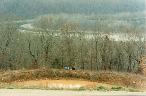 The Ozarks in Winter - I took this photo from the deck of my home in Southern Central Missouri, looking south at the Norfork River, and a little further on, Arkansas.