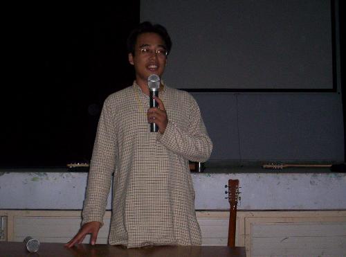 me - me speaking!