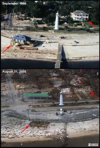 Post-Katrina Mississippi - Before and After photos of the Mississippi Gulf Coast after Katrina